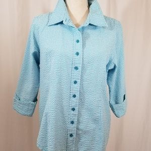 Denim and Company button-down shirt Size large